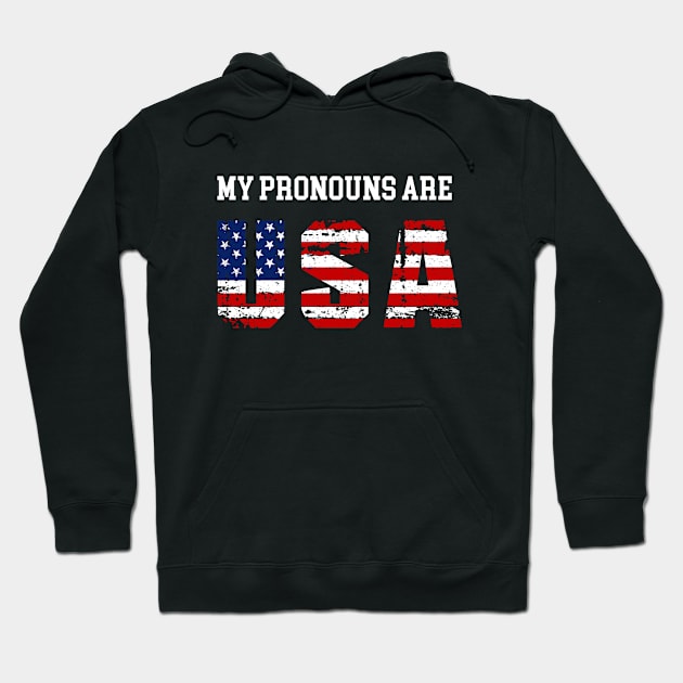 My Pronouns are USA Hoodie by Eman56